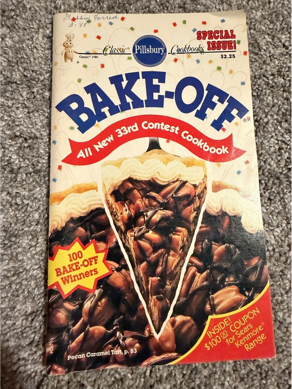 Classic Pillsbury Bake-Off 33rd Contest Cookbook Special Issue